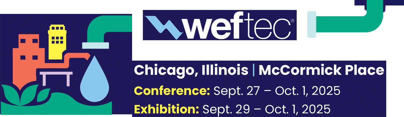 WEFTEC 2025 | Chicago, Illinois at McCormick Place | September 27 - October 1